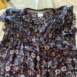 Knox rose floral Button up blouse